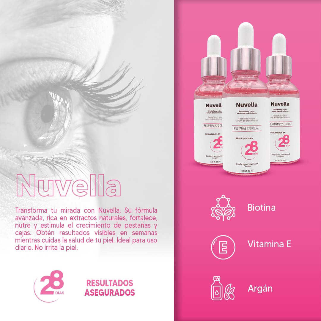 Nuvella Serum para pestañas y cejas